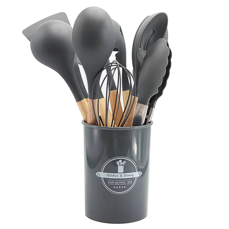 Kit Jogo C/12 Peças Utensílios De Cozinha