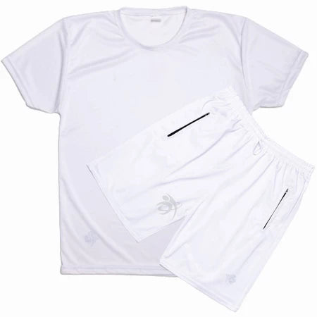 Kit 1 Bermuda Esportiva + 1 Camiseta Masculina Dry Fit Academia