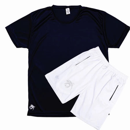 Kit 1 Bermuda Esportiva + 1 Camiseta Masculina Dry Fit Academia