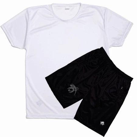 Kit 1 Bermuda Esportiva + 1 Camiseta Masculina Dry Fit Academia
