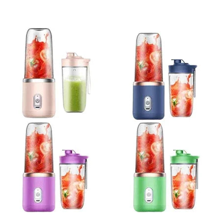 Mini Liquidificador Portátil De Suco 400ML 6 Lâminas