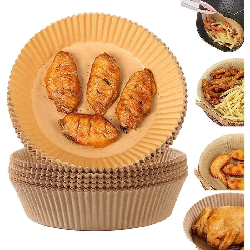 50 peças De Papel Descartável Air Fryer
