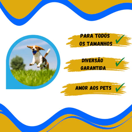Kit Brinquedo Mordedor e Massageador para Cães