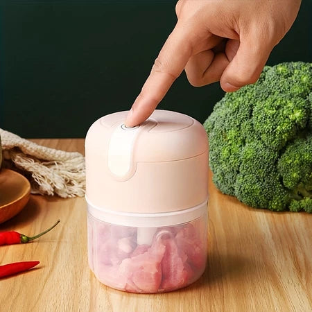 Mini Processador Elétrico de Alimentos