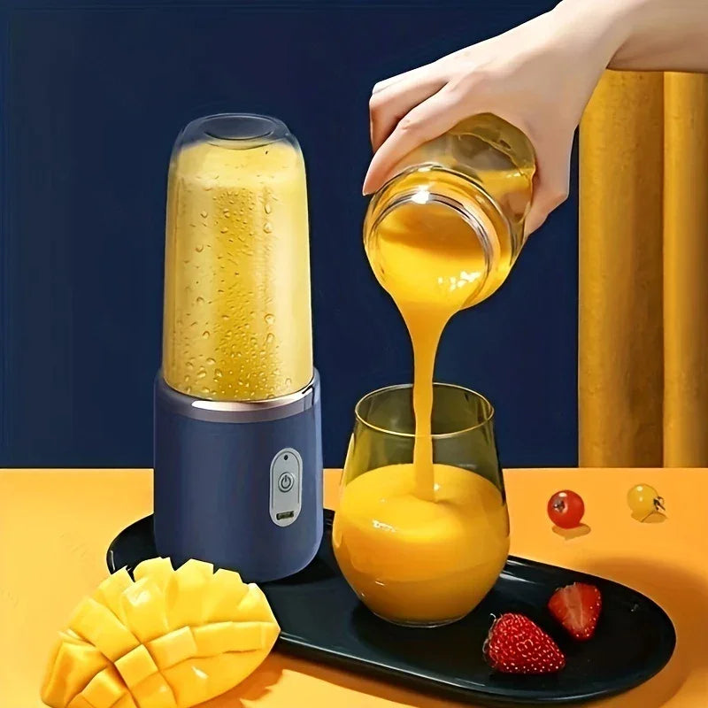 Mini Liquidificador Portátil De Suco 400ML 6 Lâminas