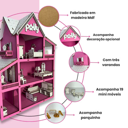 Casinha de Boneca Infantil