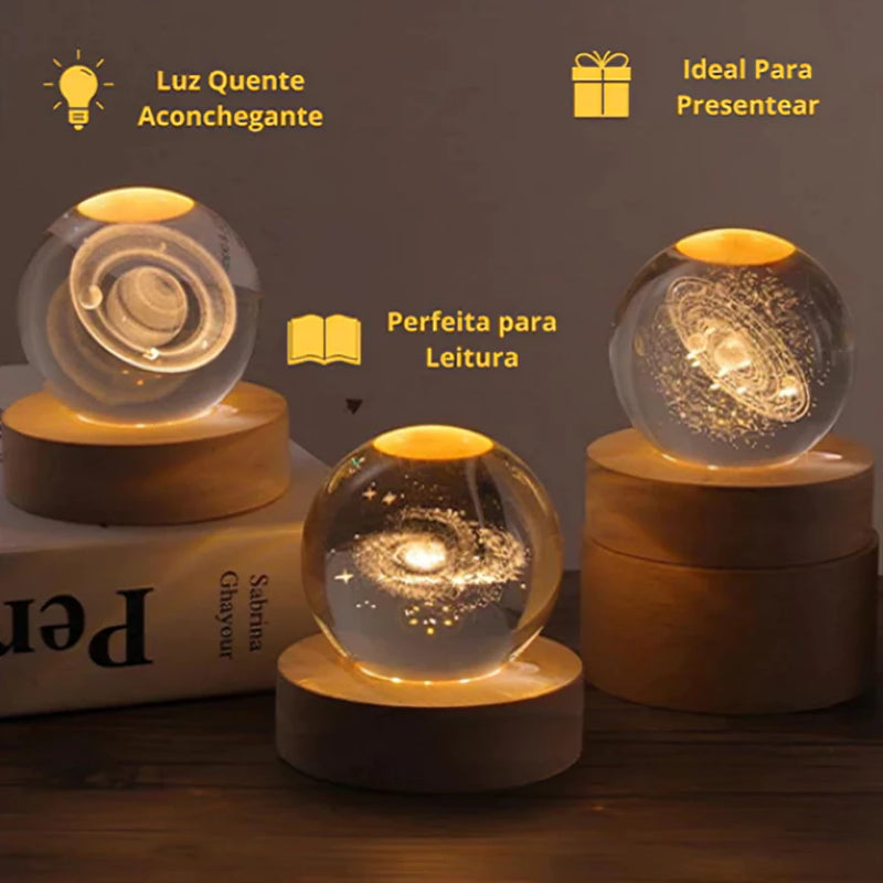 Luminária Cristal de Mesa