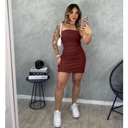 Vestido Tubinho Tomara Que Caia