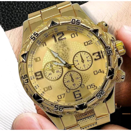 Relógio Masculino Aço inox + Pulseira e Pingente