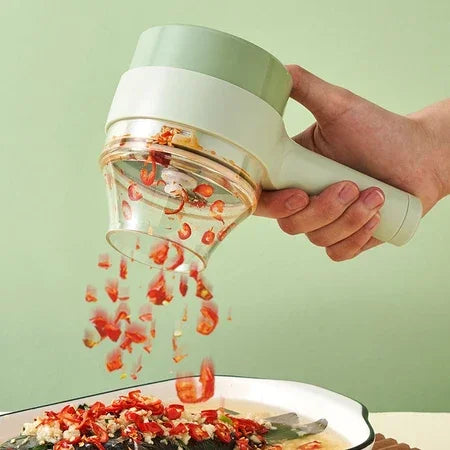 Cortador Elétrico De Legumes 4 Em 1