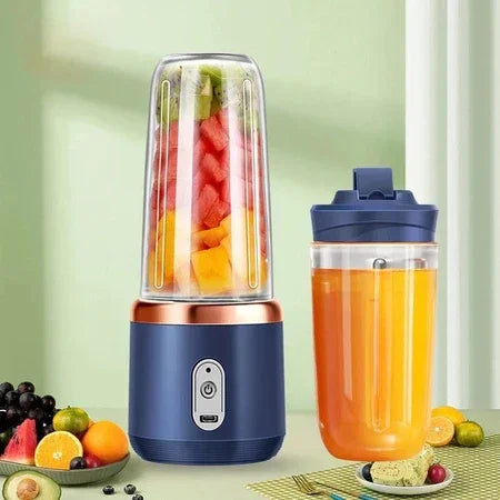 Mini Liquidificador Portátil De Suco 400ML 6 Lâminas