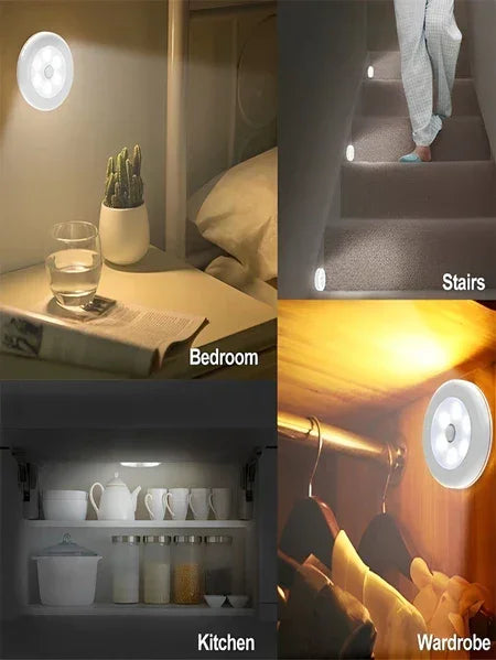 Kit Luminária Led Sensor De Presença
