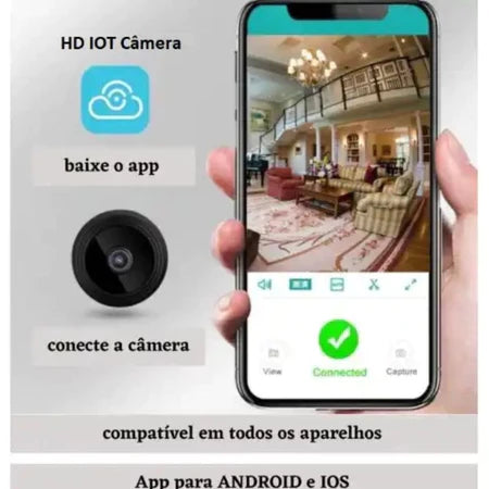 A9 HD Mini Câmera com visão noturna