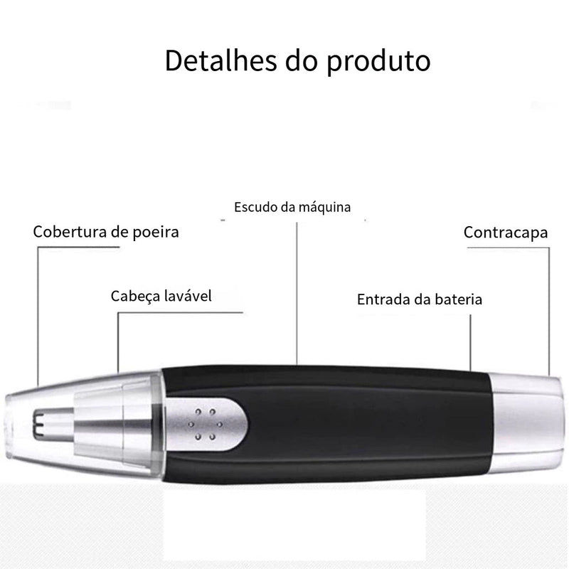Removedor de pelos elétrico portátil