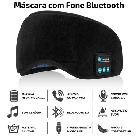 Tapa Olho Máscara de Dormir Bluetooth