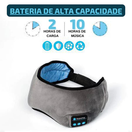 Tapa Olho Máscara de Dormir Bluetooth